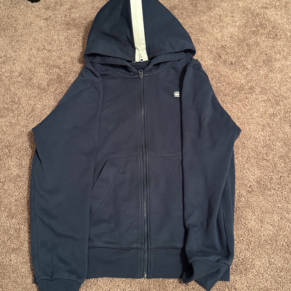 G-Star Dark Blue Zip-Up Jacket